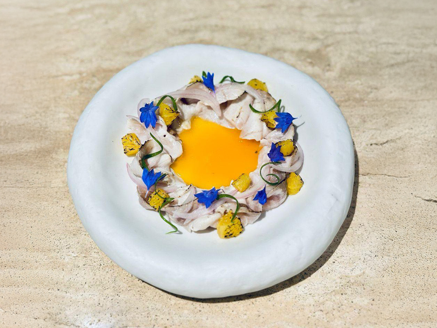 Seabass ceviche "Aburi Style"